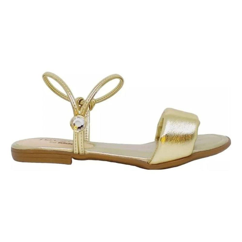Sandália Kidy Flat Ibiza Infantil Dourado