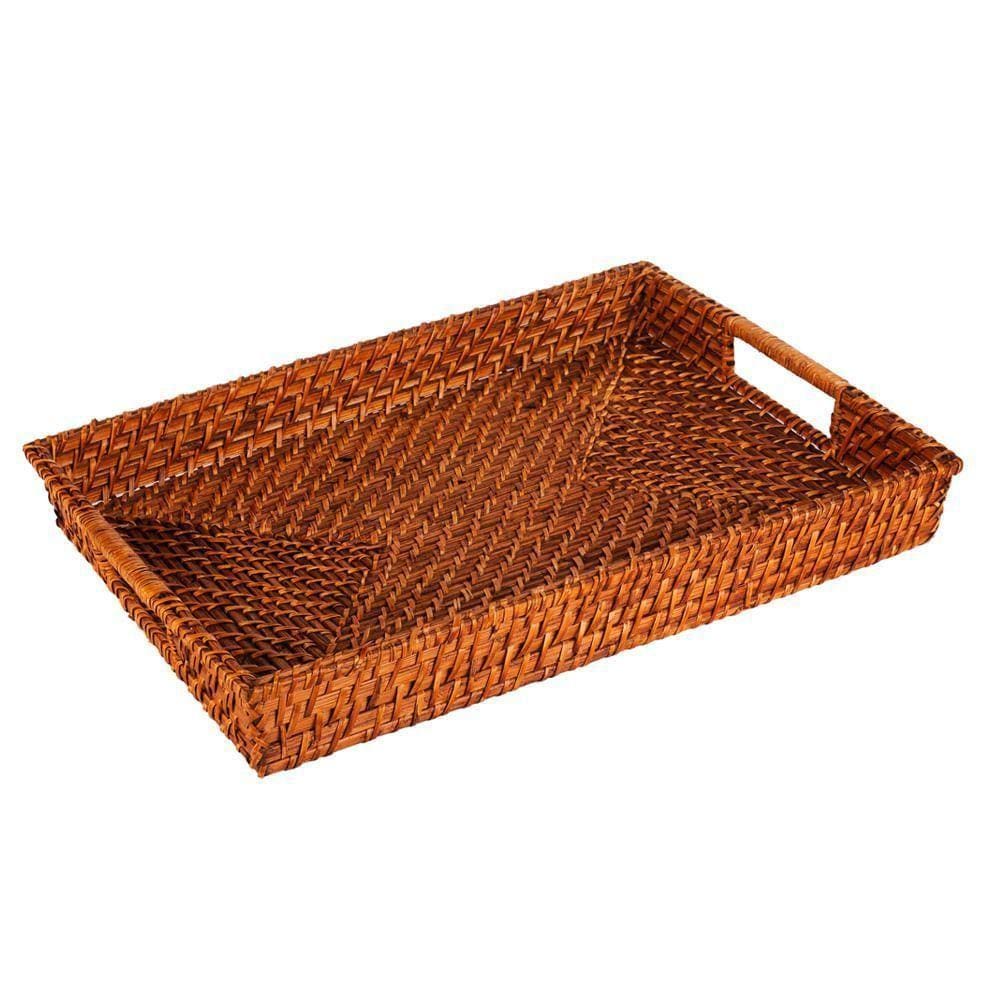 Bandeja Retangular Em Rattan 45cm X 31cm Kenya