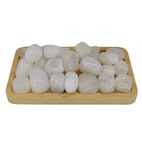 Quartzo Branco Pedra Rolada 500g Semi Preciosa - Purificador