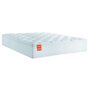 Colchão Casal Queen Molas Ensacadas Real Pillow Top 158x198x27cm Branco Inducol - Suporta até 130kg por Pessoa