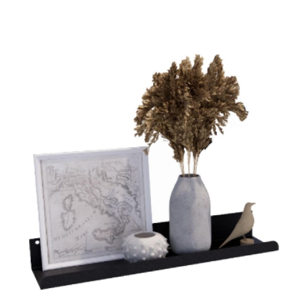 Prateleira Organizador Multiuso Flutuante Decoração Preto