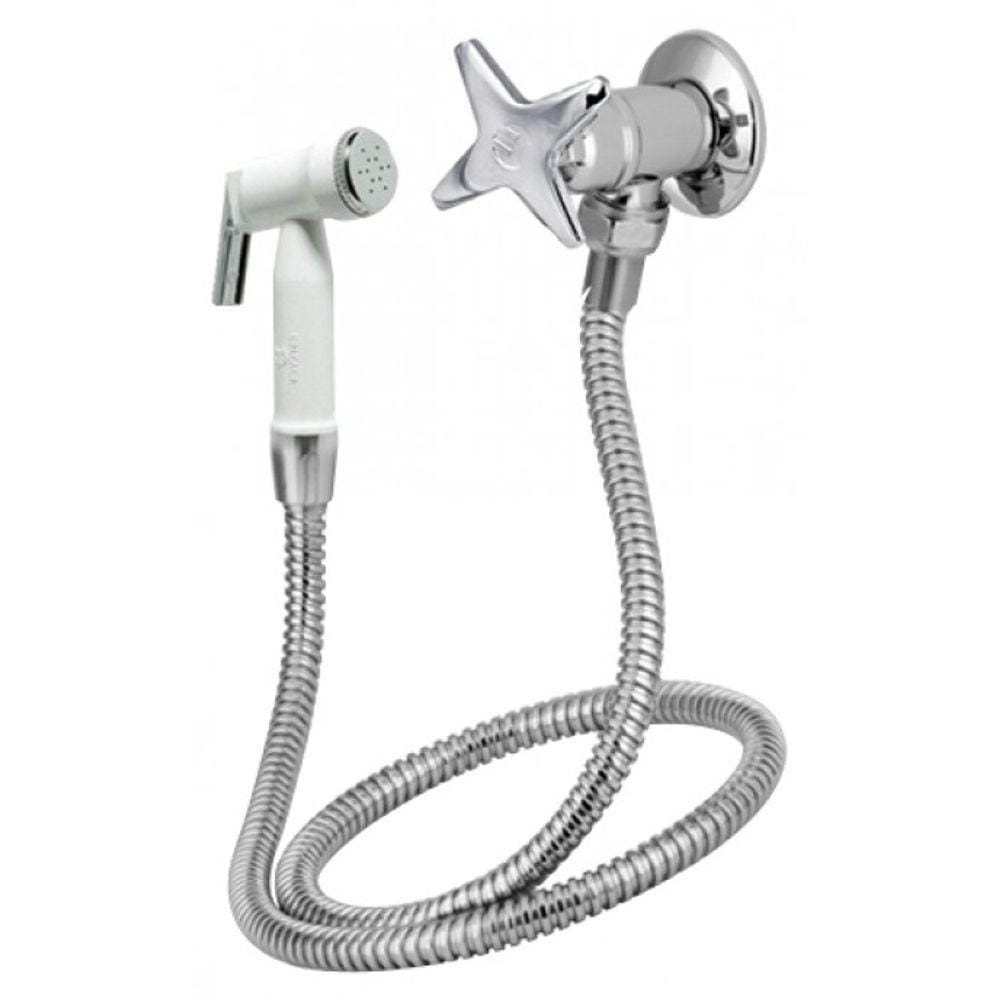 Ducha Higiênica com Registro sem Derivação 1984 1/4 Volta ECO C23 Cromado Esteves VAB023CWG