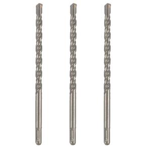 Kit 3 Brocas Sds Plus 10X160Mm Metal Duro Concreto Martelete