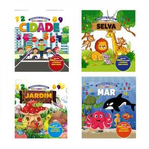 Coleção Conhecendo Os Número - Kit Com 4 Livrinhos