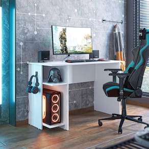 Escrivaninha/ Mesa Gamer Branco 3875 - Qmovi
