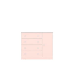 Cômoda Sapateira 1 Pt/4 Gav Doce Sonho Rosa 2561 - Qmovi