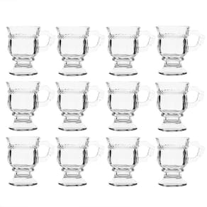 Conjunto 12 Canecas Café Chá Líbano Vidro Class Home 145Ml
