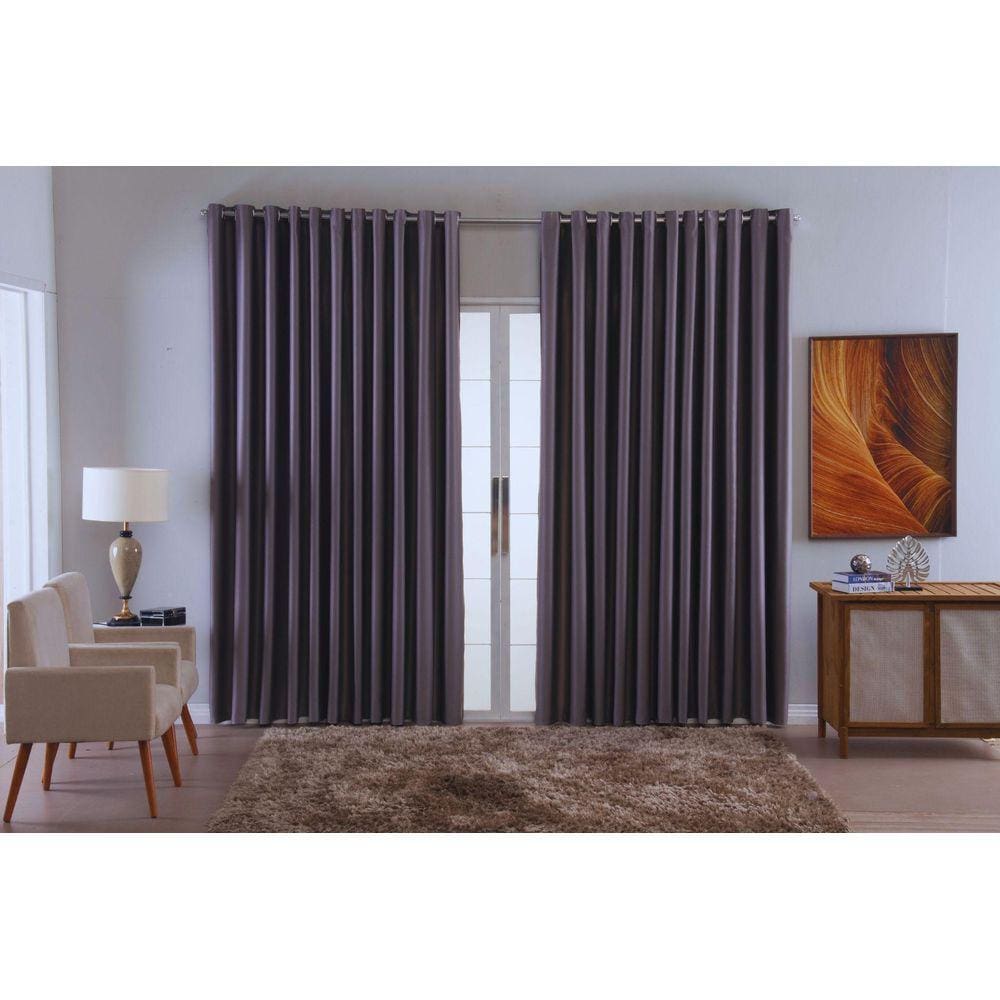 Cortina Para Sala Quarto Blackout Tecido 6,00X2,80 Ellegance