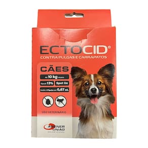 Antipulgas Ectocid para Cães até 10 kg Agener 0,67ml