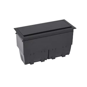 Caixa Aluminio Preto 8 Blocos 3EL/2BC/3RJ QM17050 QTMOV