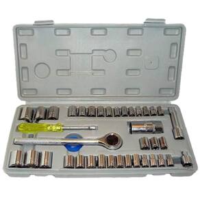 Kit Chave Catraca Reversível 40 Peças Maleta Nm Ferramentas
