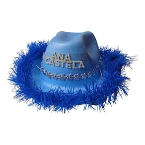 Chapéu Infantil Adulto Azul Ana Castela Boiadeira Vaqueiro