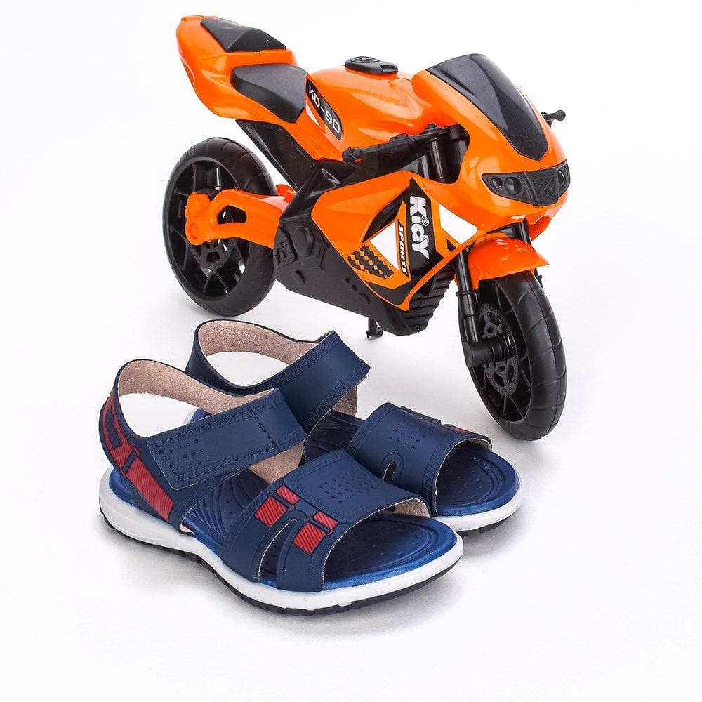 Sandália Papete Infantil Kidy Toys Marinho  Com Brinquedo