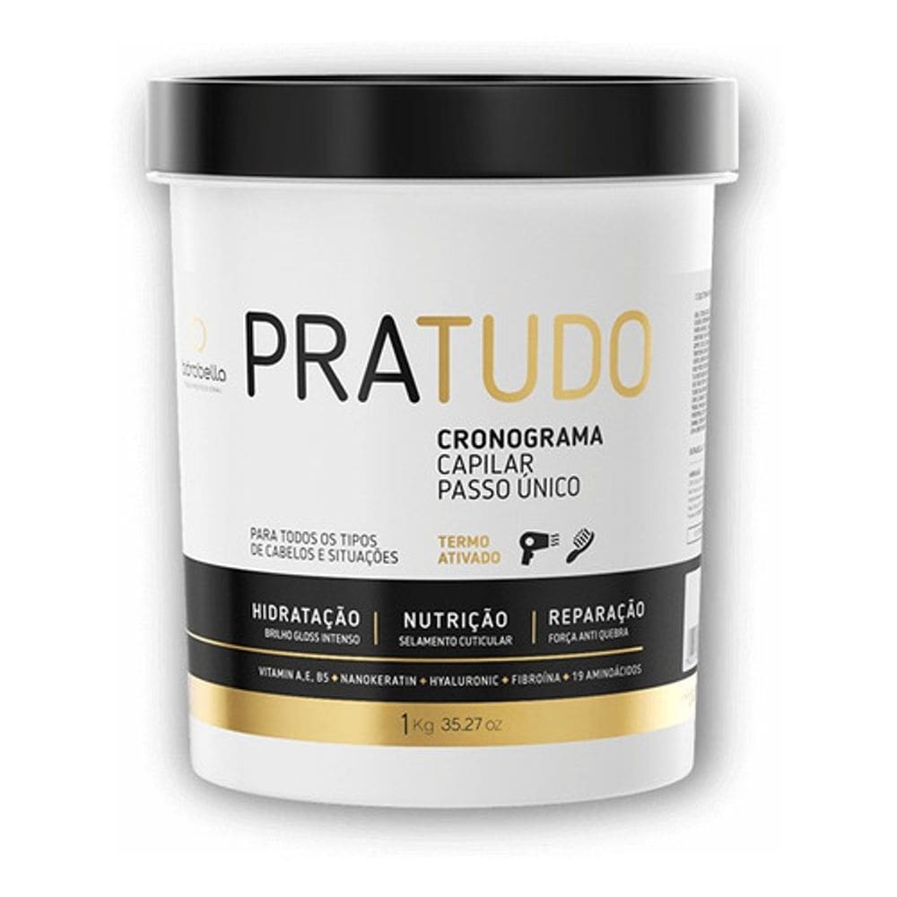 Borabella Mascara Pratudo 30 Ativos Cronograma Capilar 1kg