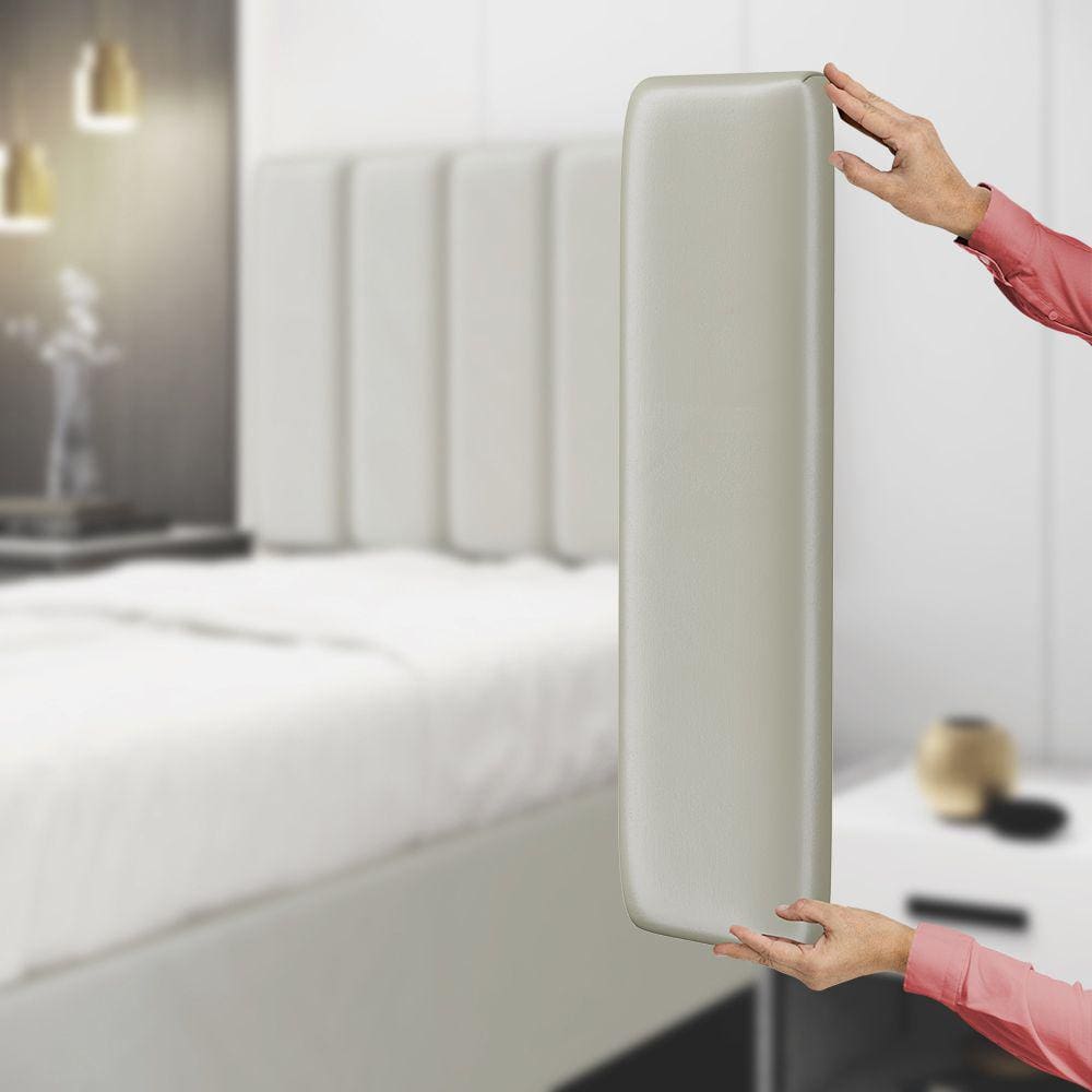 Painel Modulado Nashira 60x20 Cm / N-030 Veludo Bege