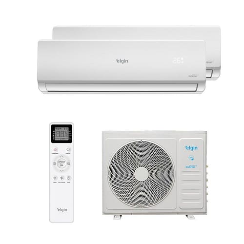 Ar Condicionado Multi Split Inverter Elgin HW R-32 Wifi 18000 Btus (2x Evap 12000) Quente/frio 220V Monofásico - 220V