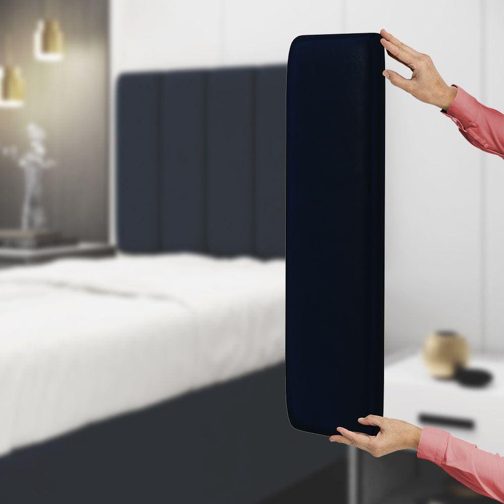 Painel Modulado Nashira 60x20 Cm / N-025 Veludo Azul Marinho