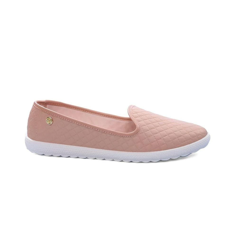 Tênis Sapatilha Moleca Slip On Feminino Nude
