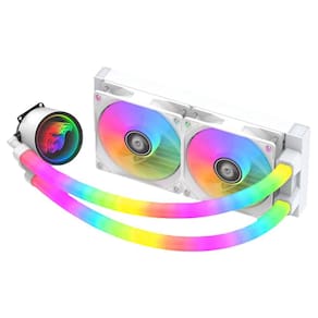 Water Cooler Gamer Wac5 Bifrost K-Mex 240Mm Branco Iluminação Argb  Para Intel E Amd