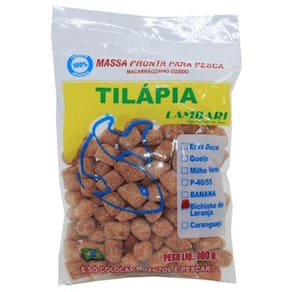 Massa Pesca Sabor Bicho Laranja Isca Tilapia Pesqueiro Rio