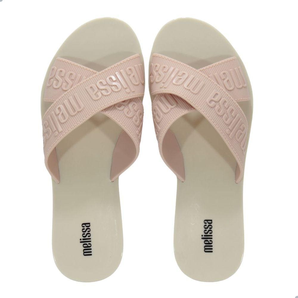 Tamanco Melissa M-Lover Slide Bege Rosa