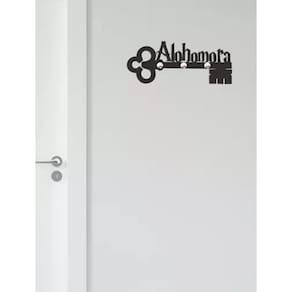 Porta Chave Parede Harry Potter Decorativo Suporte Alohomora Cor Preto