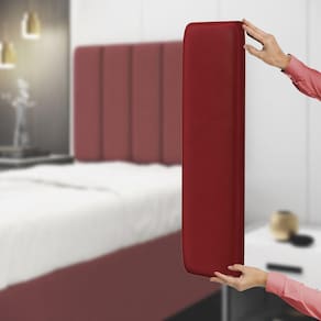 Painel Modulado Nashira 60x20 Cm / N-033 Veludo Vermelho