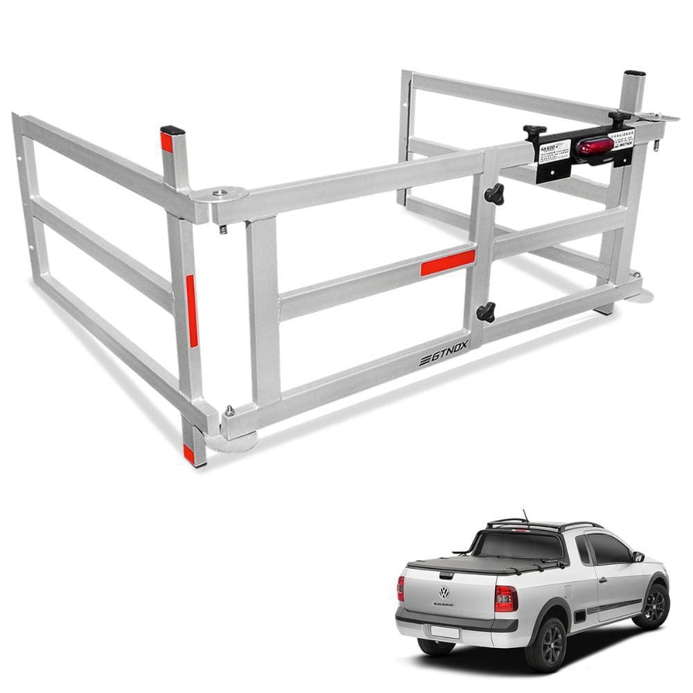 Extensor de Caçamba Saveiro 2010 A 2024 Dobravel EDD Prata Gtnox