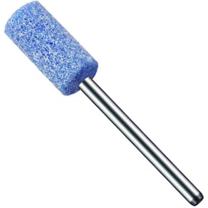 Ponta Montada 8Mm Abrasiva Azul Haste 3Mm Micro Retífica