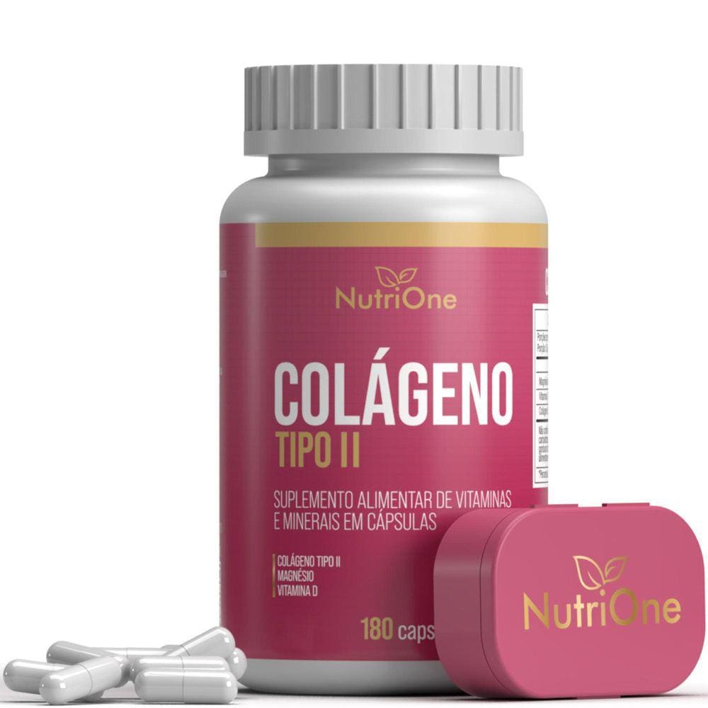 Colágeno Tipo 2 180 Cáps + Vitamina D E Magnésio - Nutrione