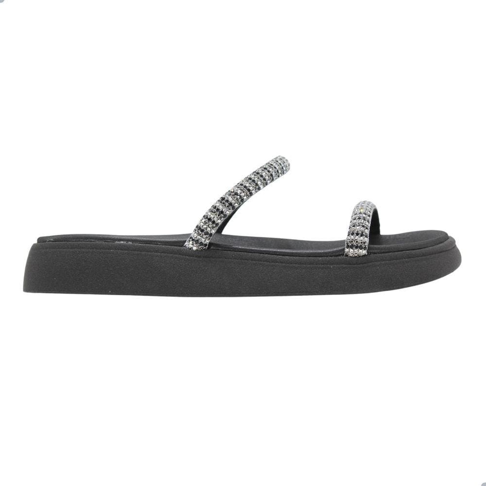 Tamanco Moleca Jet Hemalit Cristal/Preto