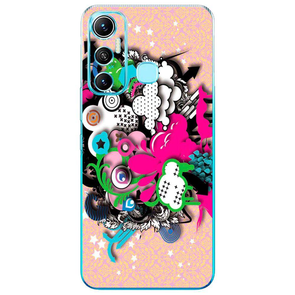 Capa Adesivo Skin104 Verso Para Infinix X689F Hot 11