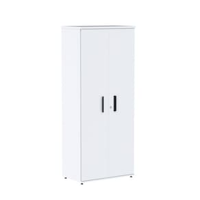 Armário para Escritório Alto 02 Portas Pivotante Aac1900 Branco/Preto