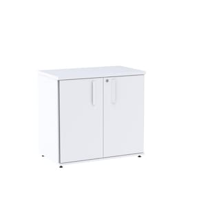 Armário para Escritório Baixo 02 Portas Pivotante Abc745 Branco
