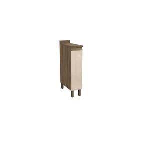 Nicho Porta Condimentos com Tampo e Pés Nogueira/Macadamia