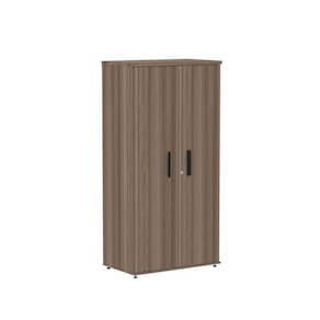 Armário Alto 02 Portas Pivotante Aac1600 Walnut/Preto