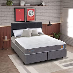 Colchão King Enrolado Espuma 193cm Keepcore Branco / Cinza
