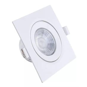 Spot Led Integrado Embutir Quad 12W Bivolt 3000K Luz Quente Decoração