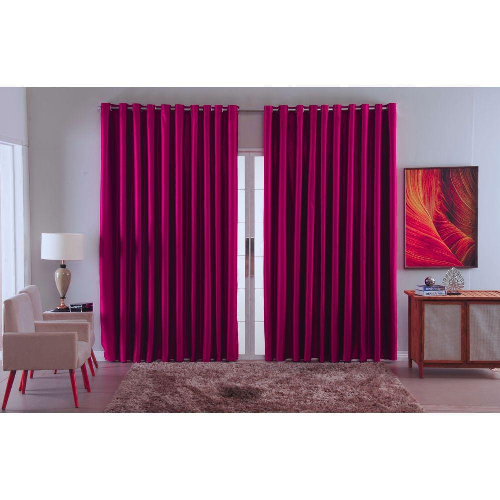 cortina para sala quarto blackout tecido 4,00x2,50 ellegance