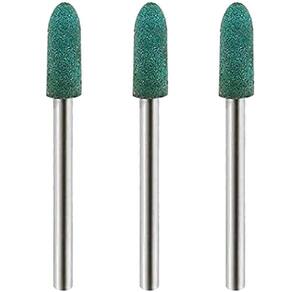 Kit 3 Ponta Montada 5Mm Borracha Cônica Micro Retifica 3Mm