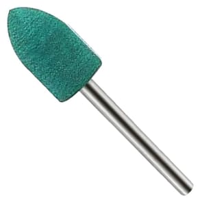 Ponta Montada 10Mm Borracha Cônica Haste 3Mm Micro Retifica