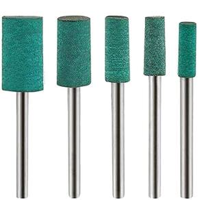 Kit 5 Pontas Montadas Borracha 4 A 10Mm Haste 3Mm Retifica