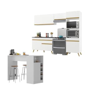 Armário Cozinha Compacta Mesa/bancada Multimóveis Mp2210