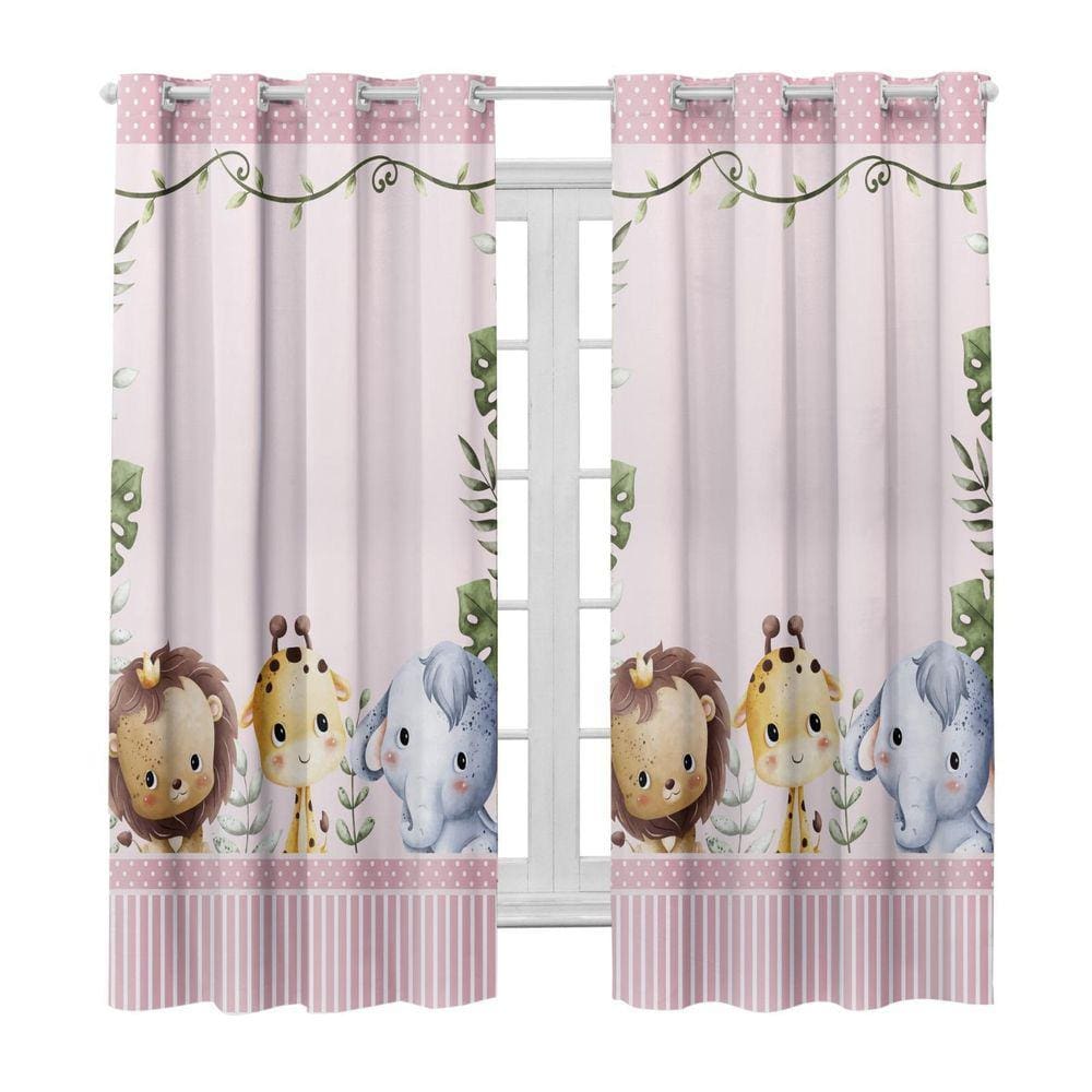 Cortina Infantil Blackout 2,80 X 2,20 Estampada Decorativa