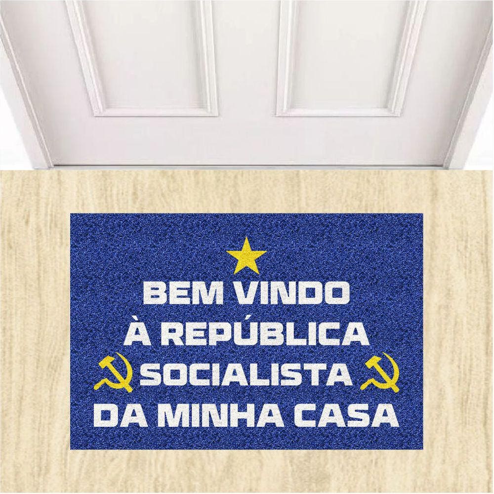 Tapete Bem Vindo À República Socialista Da Minha Casa 60X40.