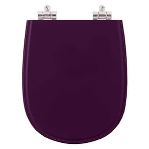 Assento Sanitario Poliester Com Amortecedor Paris Ametista Para Vaso Ideal Standard