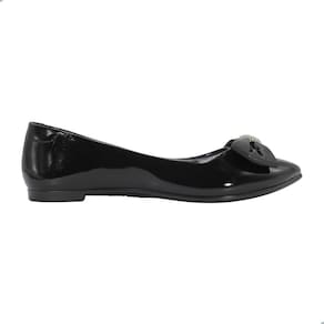 Sapatilha Moleca Com Laço Preto