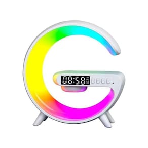 Caixa De Som Luminária Carregador Sem Fio Smart Light Sound