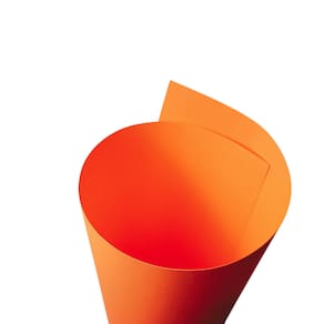 Papel Neon Plus 180g formato A4 Laranja - 20 folhas