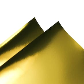 Papel Lamicote Laminado Pacote com 10 folhas  A4 Ouro Dourado - 180G/m²
